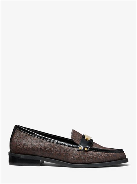 michael kors finley leather loafers|Finley Burnished Leather Loafer .